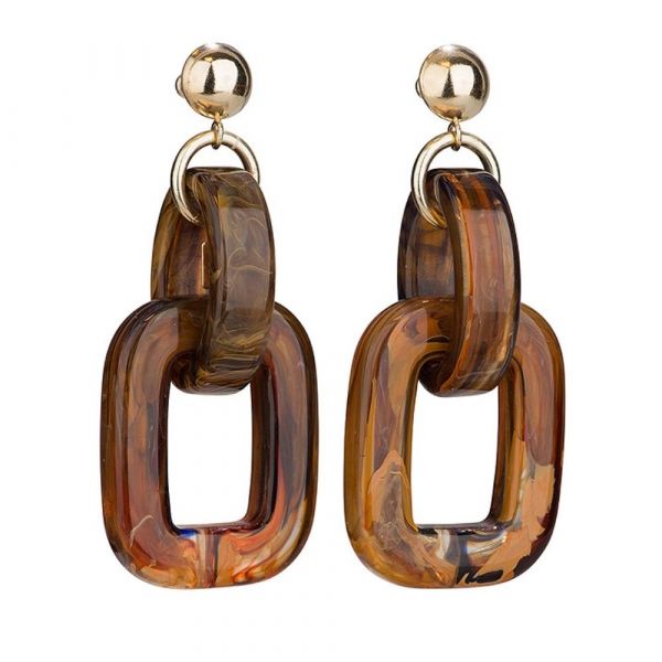CAMPS & CAMPS | The bold chunky chain dangling earrings